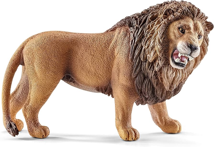 Schleich Wild Life, Animal Figurine, Animal Toys for Boys and Girls 3-8 Years Old, Roaring Lion, Ages 3+