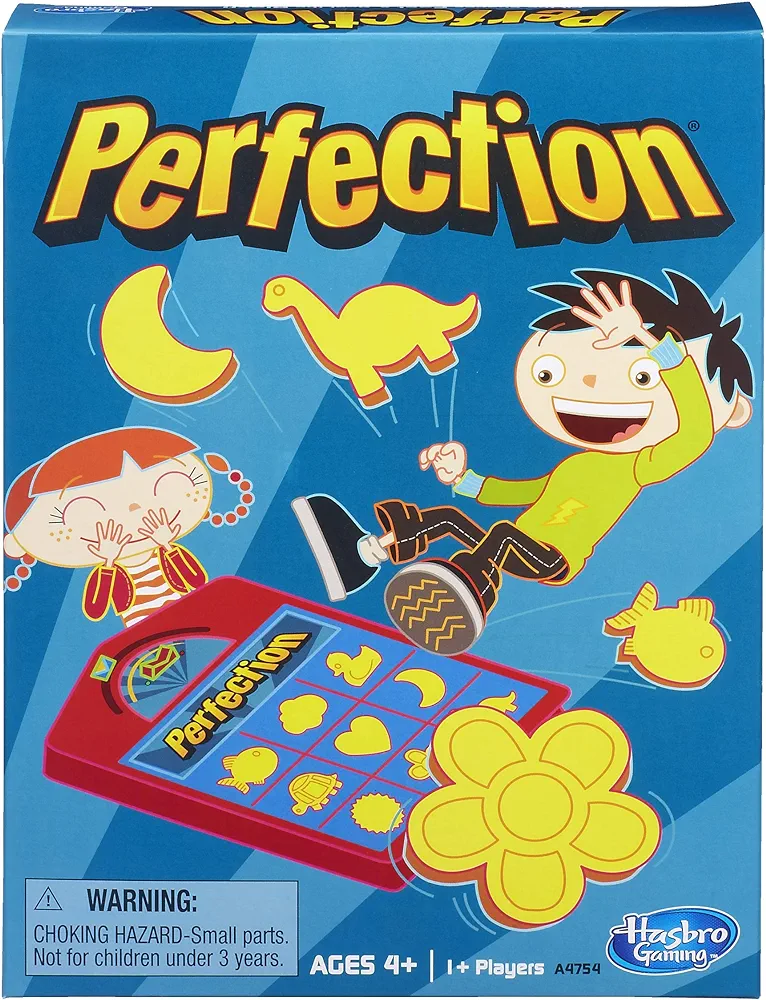 Hasbro Gaming Perfection Game for Kids | Popping Shapes and Pieces | Preschool Board Games for Clasroom | Back to School Gifts | Ages 4+