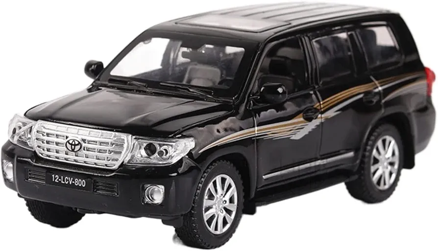 Scale model cars for LAND CRUISER SUV Light Metal Off-road Vehicle Children's Toy Car Gift 1/32 Toy Car Model(2)