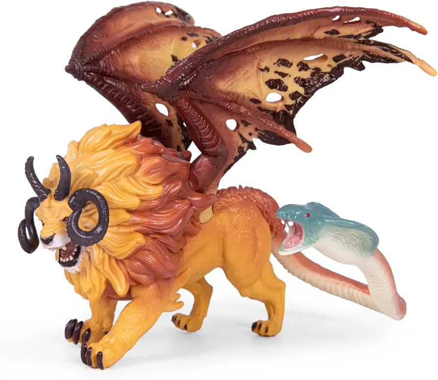 Chimera Figurine Action Figure Toys - 5.9” Collectible Office Table Decorations Statue - Holiday Birthday for Men Women Boys Kids