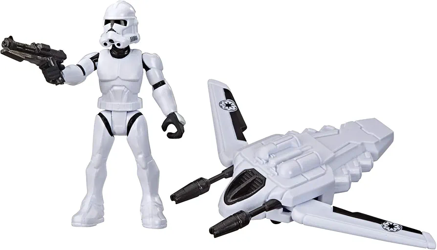 STAR WARS Mission Fleet Gear Class Clone Trooper Arena Rescue 2.5-Inch-Scale Figure and Vehicle, Toys for Kids Ages 4 and Up