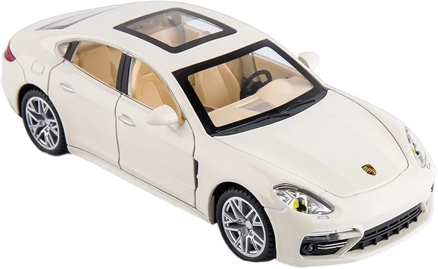 Scale model cars for Realistic Metal Die-casting Model Children's Toy Car Gift 1:24 Porsche Panamera Toy Car Model(3)