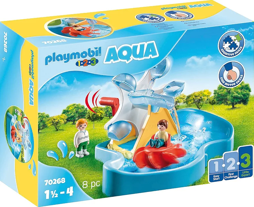 Playmobil 1.2.3 Aqua Water Wheel Carousel