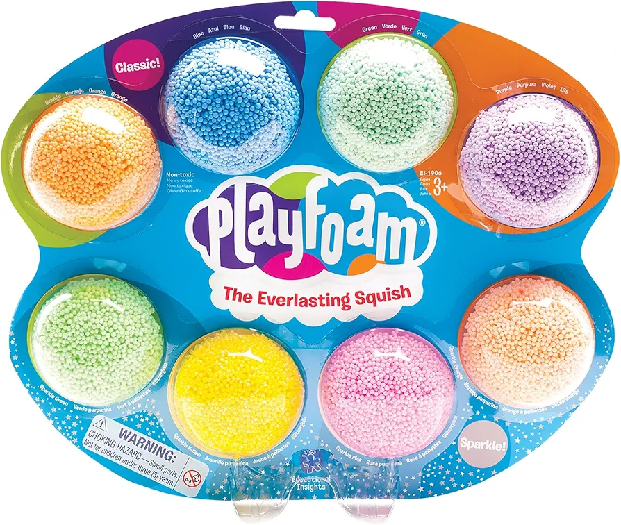 Educational Insights Playfoam 8-Pack, Fidget Toy & Sensory Toys for Kids & Adults, Gift for Ages 3+