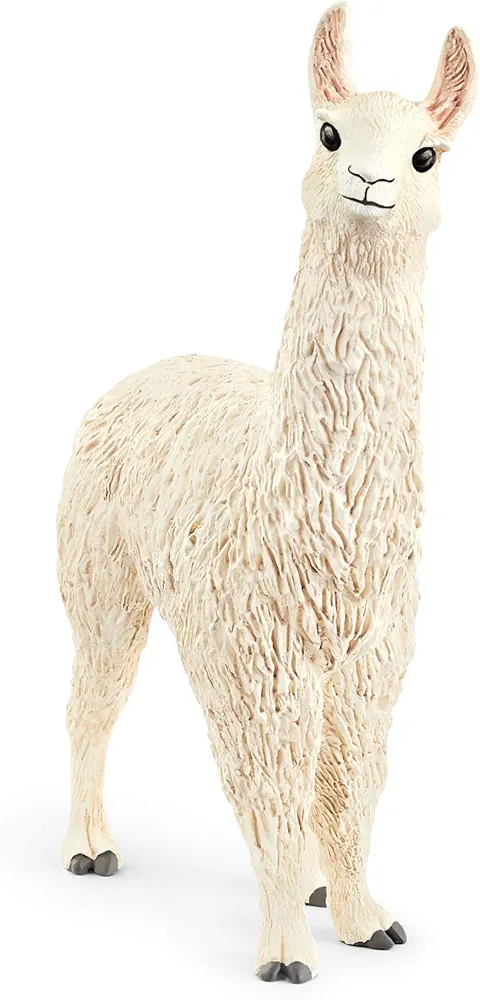 Schleich Farm World Realistic Cute Farm Llama Figurine - Highly Detailed and Durable Farm Animal Figurine for Boys and Girls, Gift for Kids Ages 3+