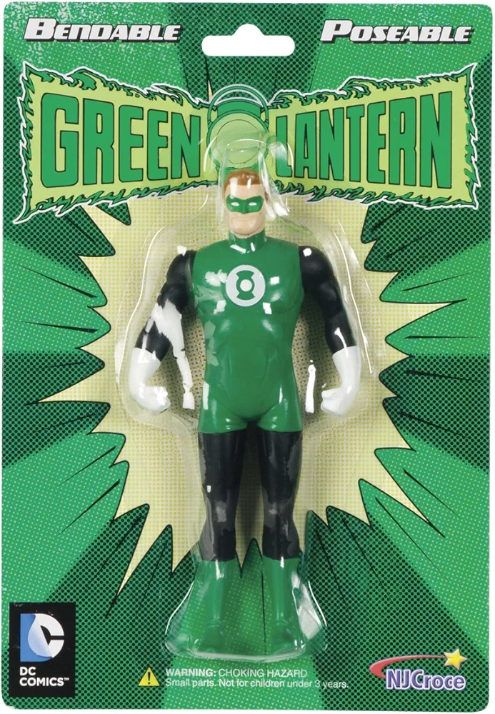 NJ Croce Green Lantern Bendable Figure