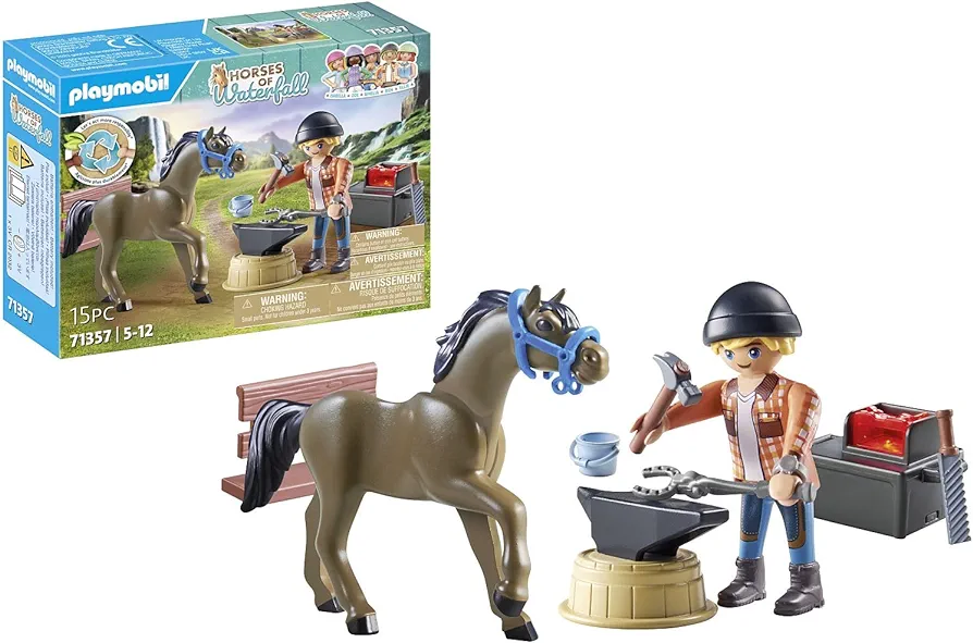 PLAYMOBIL Horses of Waterfall Isabella and Lioness with Laundry Area - 71357