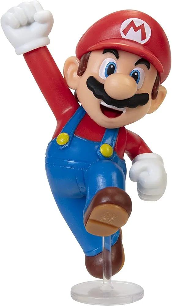 Super Mario Action Figure 2.5 Inch Jumping Mario Collectible Toy