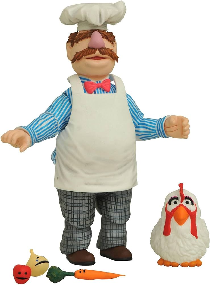 Diamond Select Toys The Muppets Best of Series 2: Swedish Chef with Kitchen Action Figure, Multicolor Small