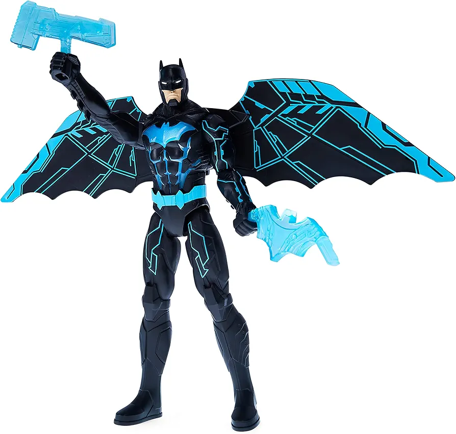 DC Comics Batman Bat-Tech 12-inch Deluxe Action Figure with Expanding Wings, Lights and Over 20 Sounds, Kids Toys for Boys