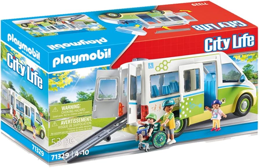 Playmobil City School Bus with Wheelchair Accessible Ramp