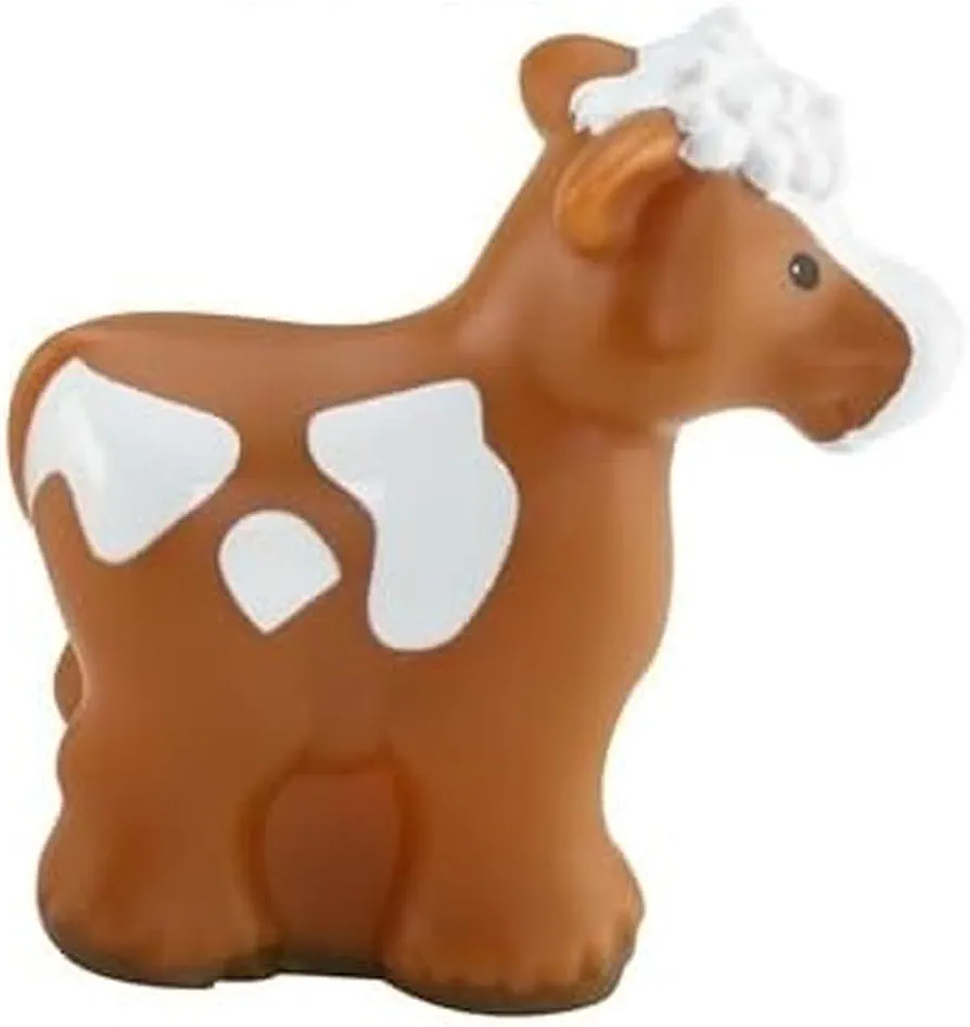 Replacement Part for Little-People Farm Animal Friends Playset - DNF54 ~ Replacement Brown and White Spotted Cow