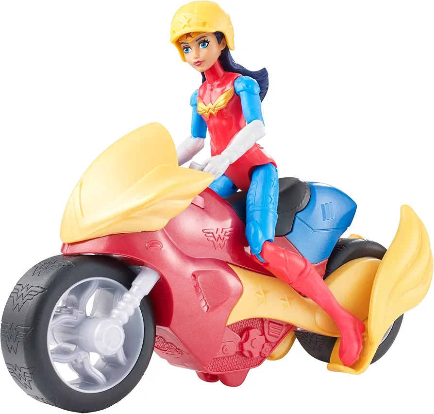 DC Super Hero Girls Wonder Woman Action Figure with Motorcycle