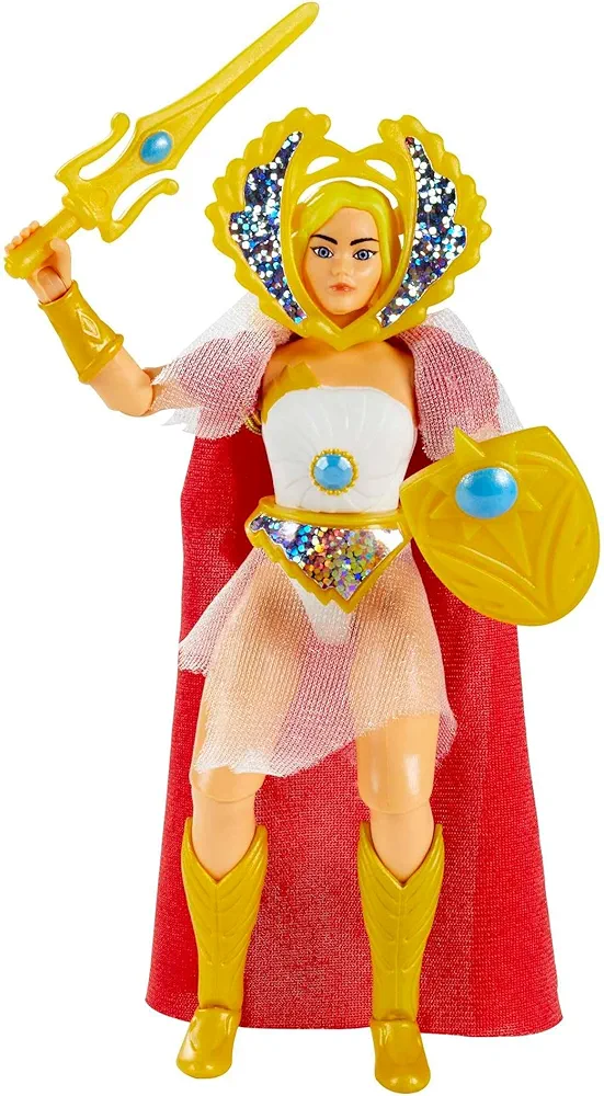 Masters of the Universe Origins Action Figure, She-Ra, Collectible, MOTU Most Powerful Woman, 16 Posable Joints, 5.5 Inch with Accessories