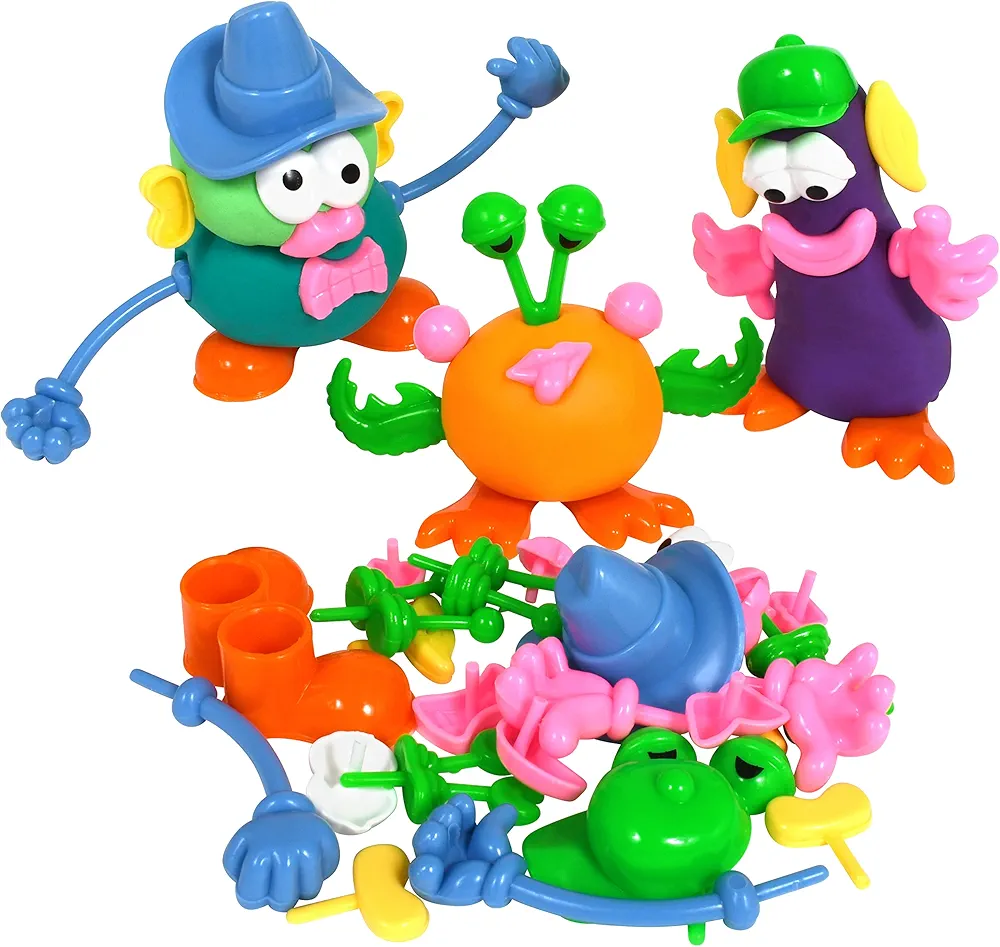 READY 2 LEARN Dough Character Accessories - Set of 52 - 21 Different Shapes - Dough Toys for Kids - Bring Dough Creations to Life