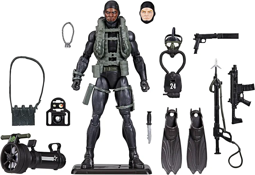 G.I. Joe Classified Series 60th Anniversary Action Sailor - Recon Diver, Collectible 6-Inch Action Figure with 17 Accessories