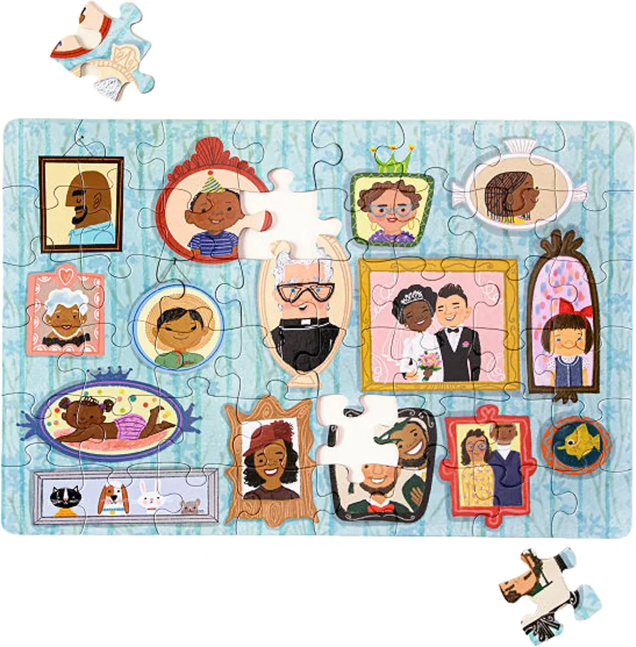 Portrait of a Modern Family 48 Piece Preschool Puzzle for Kids, Ages 4+ (Multicultural)