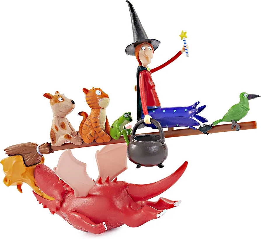 Julia Donaldson The Room On The Broom Story Time Set | Collectable Articulated Character Action Figures | Official Toys and Gifts from The Books, TV and Animation Movie Series