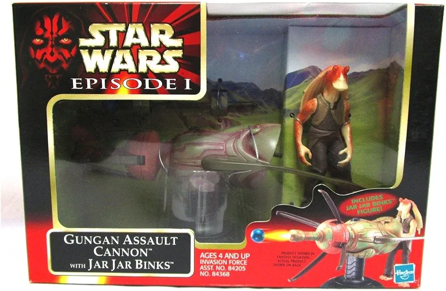 Star Wars Episode I Invasion Force: Gungan Assault Cannon with Jar Jar Binks