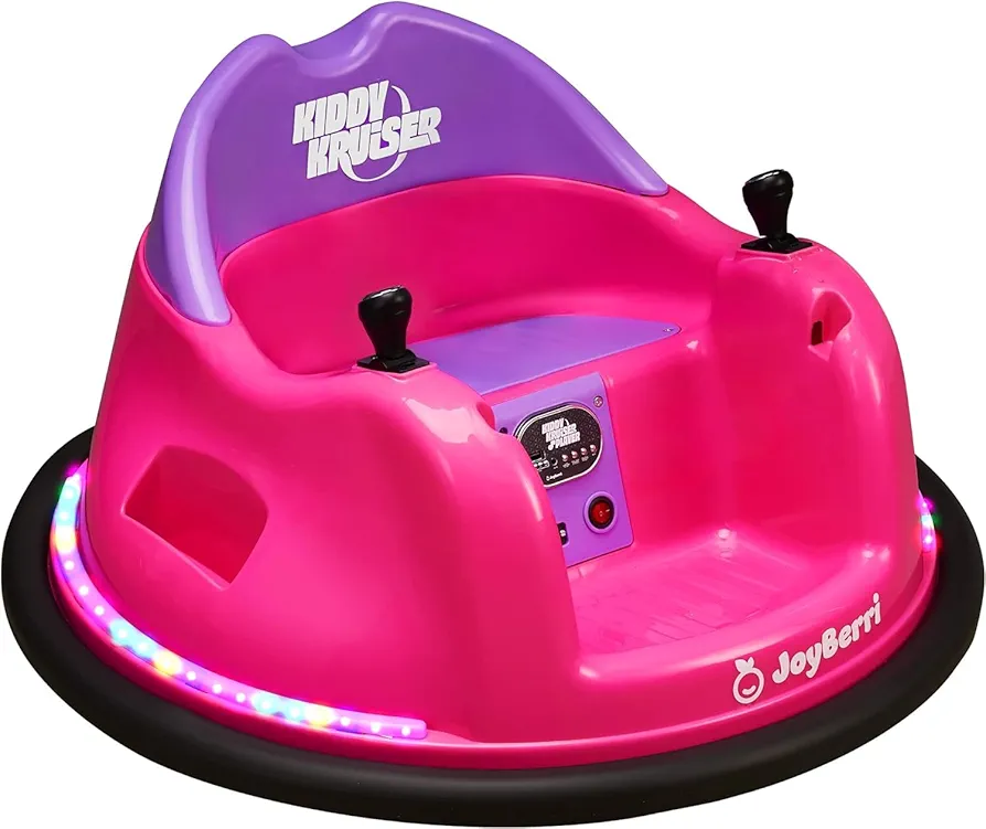 Bumper Car for Toddlers - Toddler, Baby, and Kids Ride On Toy Electric Bumper Car - with Bluetooth, Music and Remote, Kid Approved, Electric Kids Ride on Bumper Car Gift - Pink