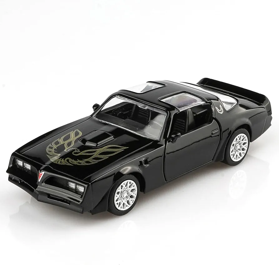 1/36 Scale 1978 Pontiac Firebird Trans Am Diecast Car Models,Smokey and The Bandit Pull Back Toy Cars,Cars Gifts for Boys Girls