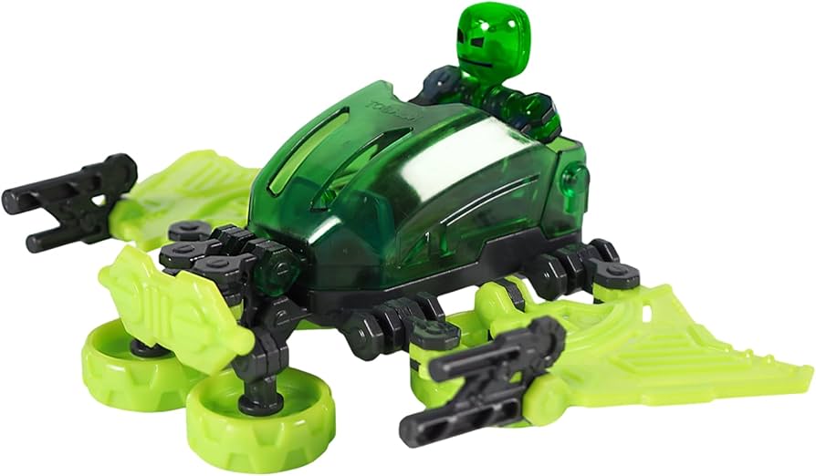 Zing Klikbot Megabots - Create Stop Motion Animation, for Ages 8 and Up - Drifter (Green)