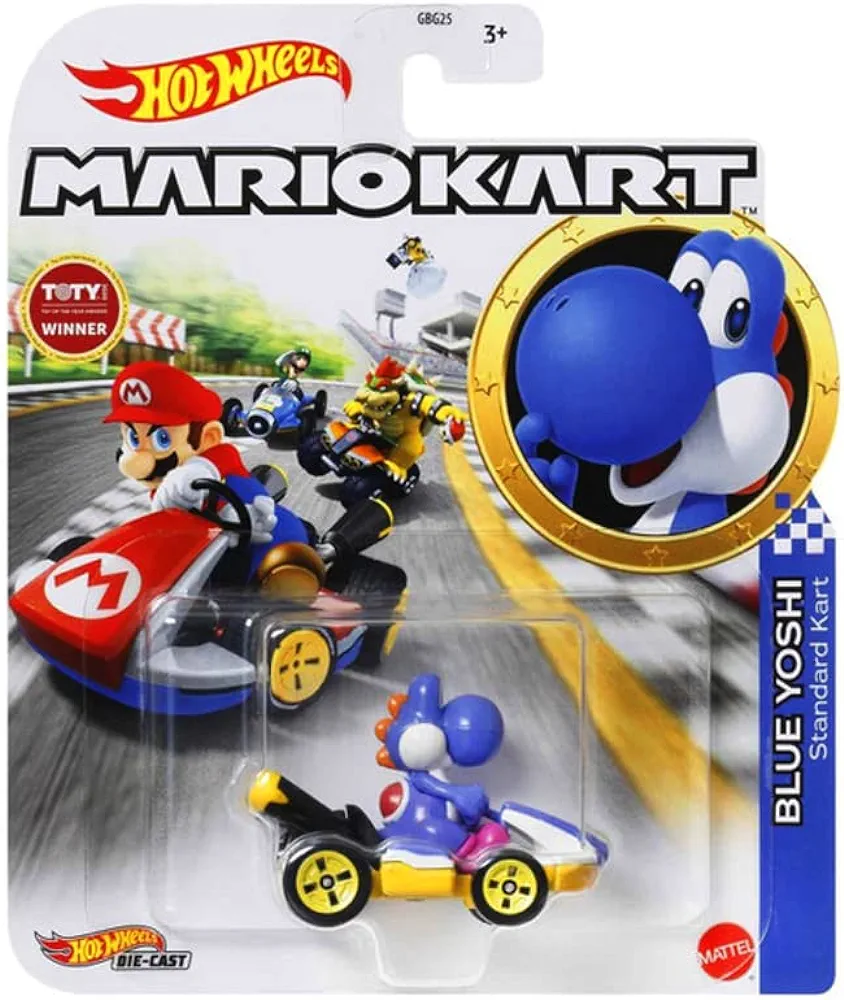 Hot Wheels® Mario Kart™ Yoshi, Standard Kart Vehicle