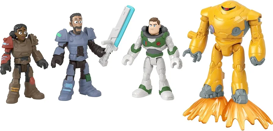 Fisher-Price Imaginext Figure Set Disney and Pixar Lightyear Jr. ZAP Patrol Multipack with Buzz Lightyear Toy for Preschool Kids Ages 3+ Years