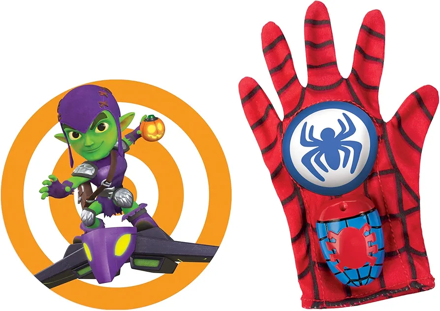 Spidey and His Amazing Friends Spidey Water Web Glove, Marvel Preschool Water Toy with Green Goblin Target, 3+ Years