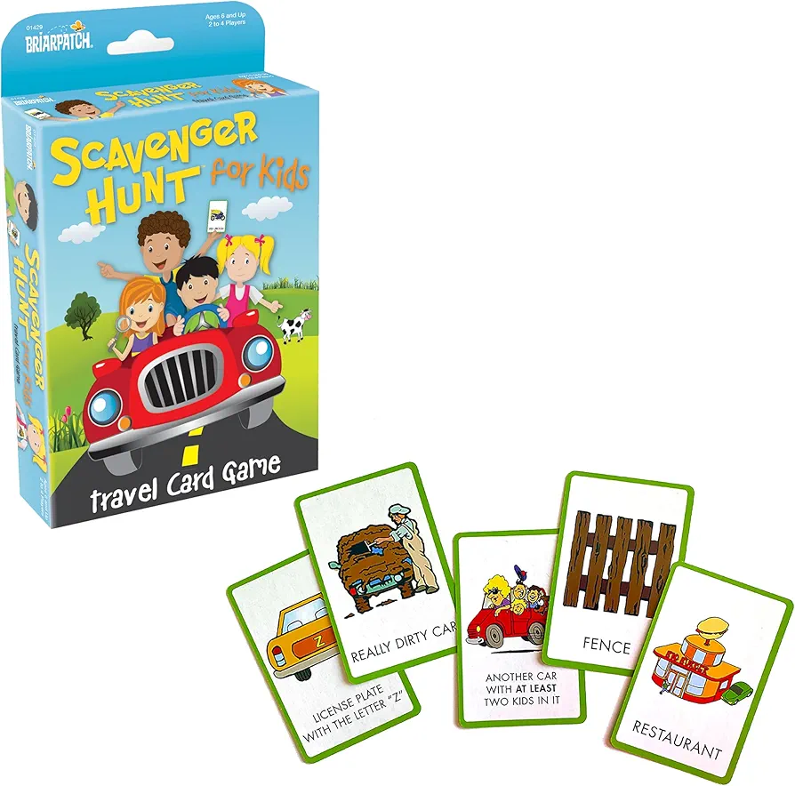 Briarpatch Travel Scavenger Hunt Card Game for Kids, Activities for Family Vacations, Road Trips and Car Rides, Ages 6 and Up