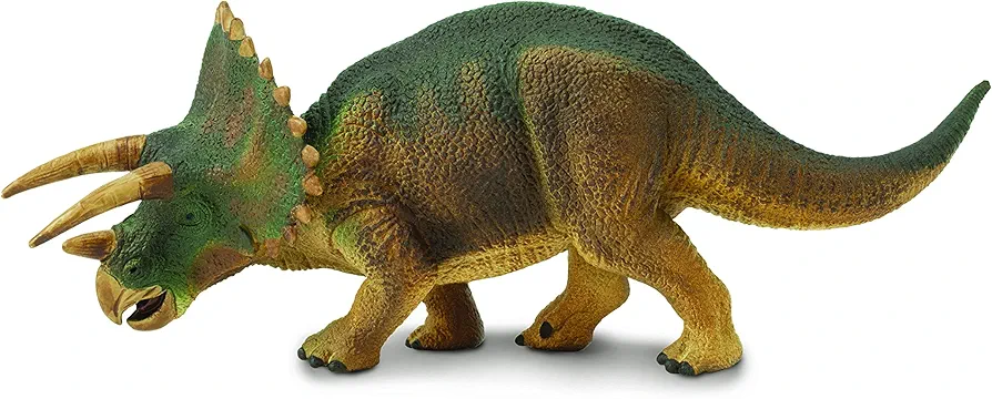 Safari Ltd. Triceratops Figurine - Detailed 8" Dinosaur Figure - Educational Toy for Boys, Girls, and Kids Ages 3+