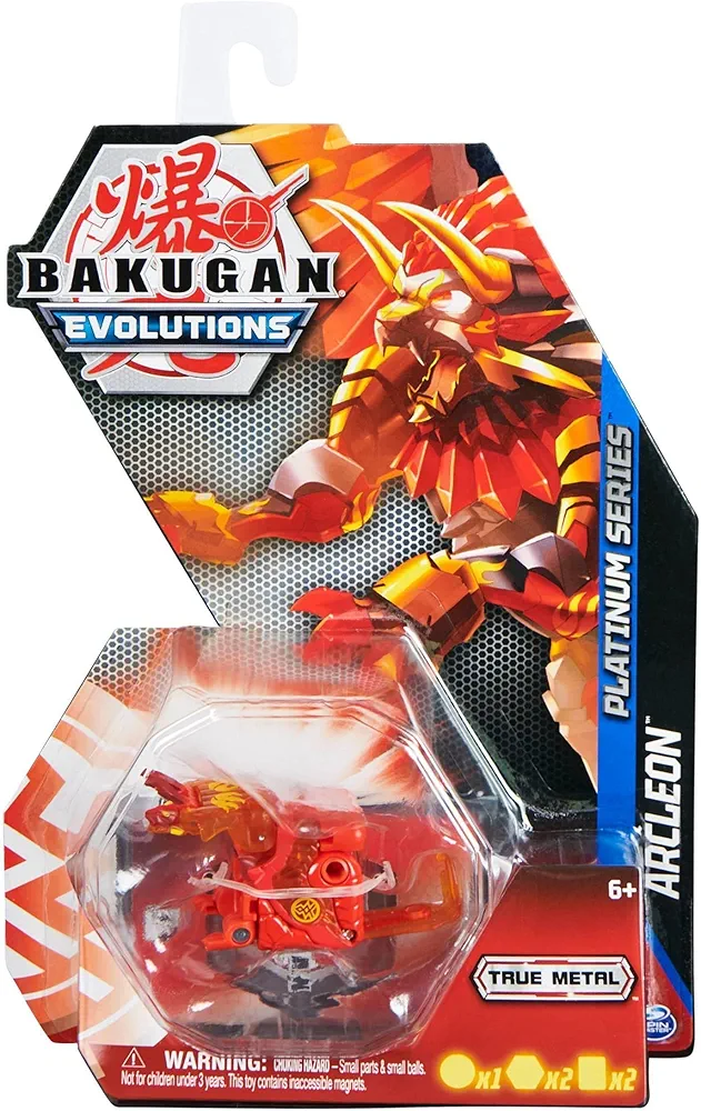 Bakugan Evolutions 2022 Platinum Series Die-cast Geogan Pyrus Arcleon