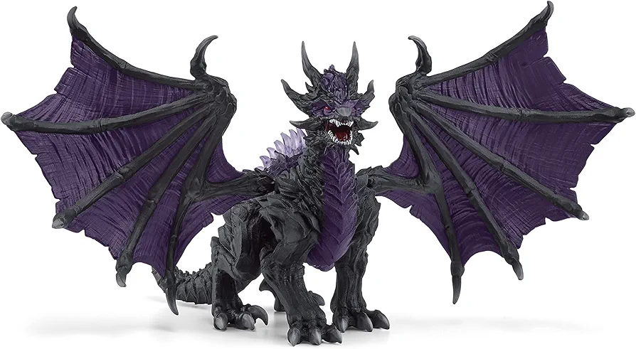 Schleich Eldrador Dragon Toy for Boys and Girls, Shadow Dragon Action Figure with Movable Wings, Ages 7+