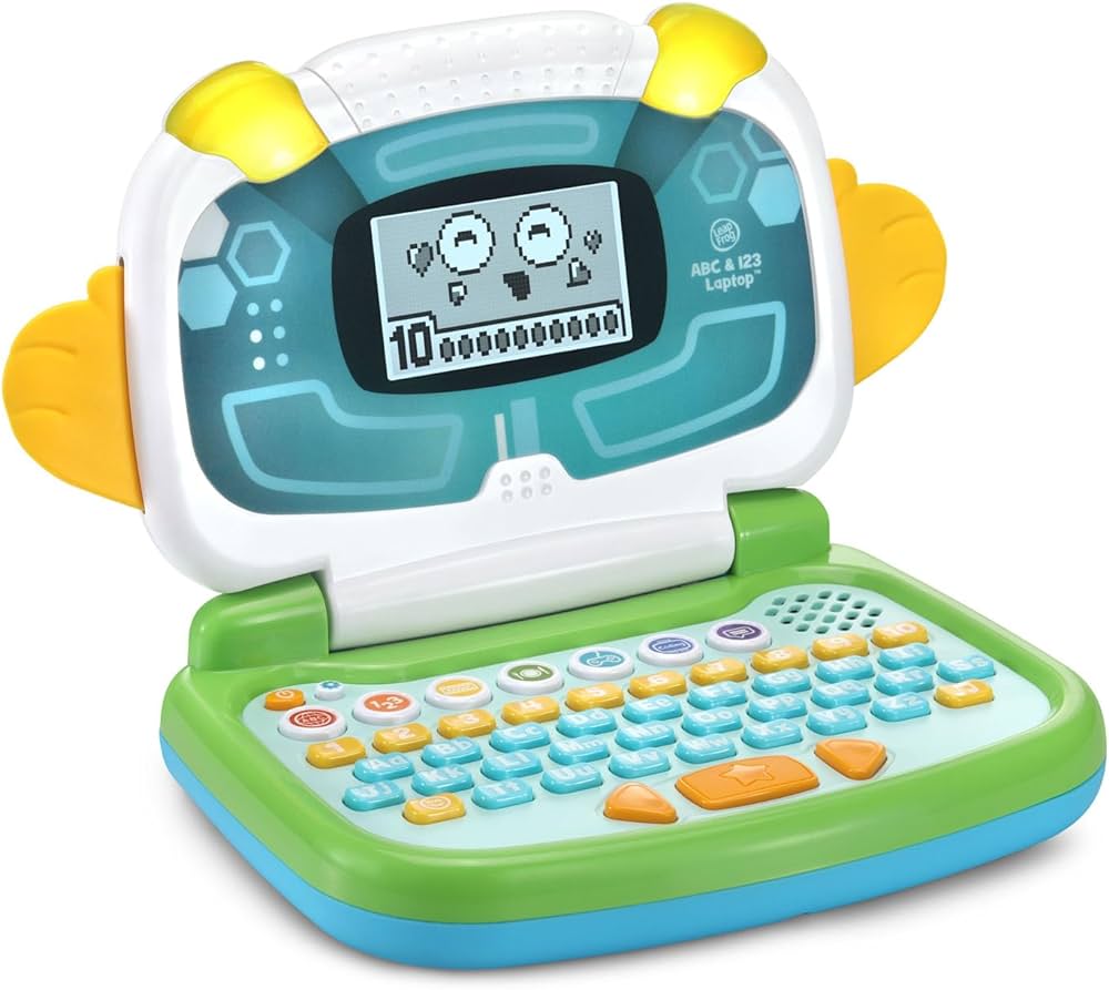 LeapFrog ABC and 123 Laptop for Preschoolers Ages 3-7 Years, Green