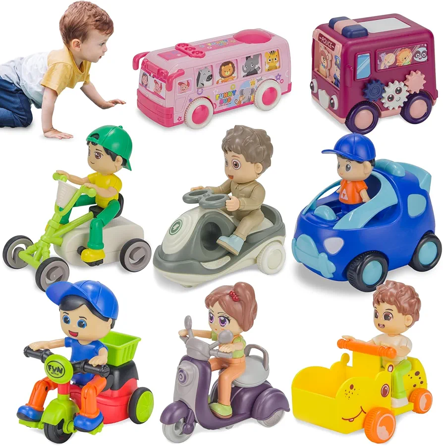 8PCS Toy Cars for 36 Months Old Boy Gifts|Car Baby Toys for 3 Year Old Boy|First Birthday Gifts for Toddler Toys Age 3|3 Year Old Boy Birthday Gift for Infant Toddlers