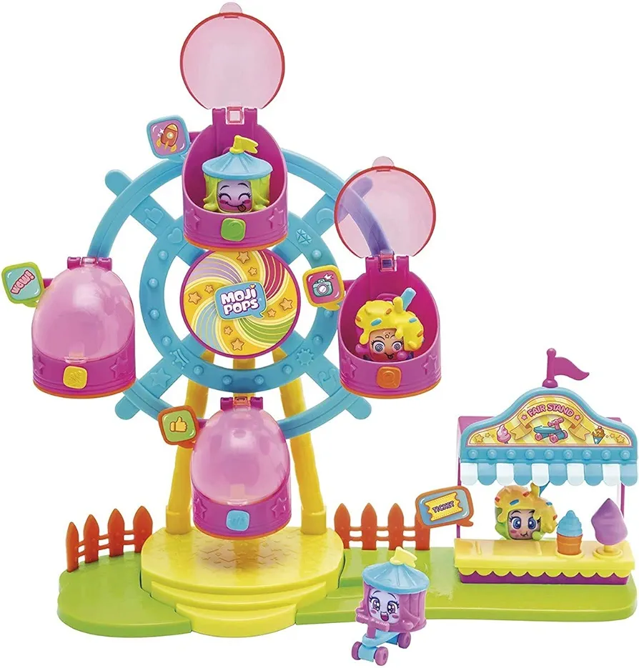 MojiPops Ferrys Wheel (PMPSP114IN00) with 2 Exclusive Figures and a Variety of Accessories