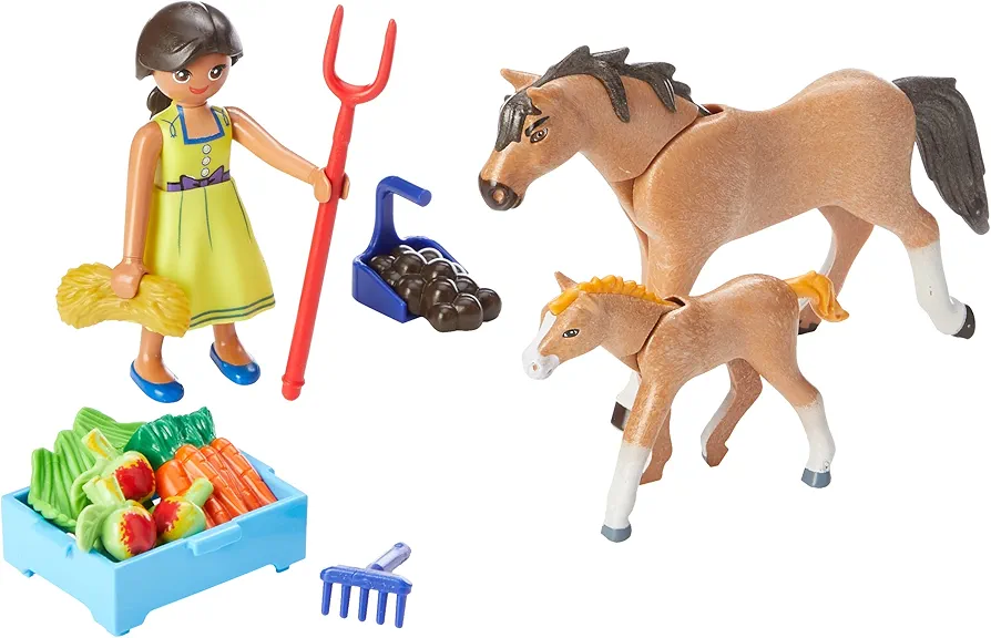 Playmobil DreamWorks Spirit Pru with Horse & Foal