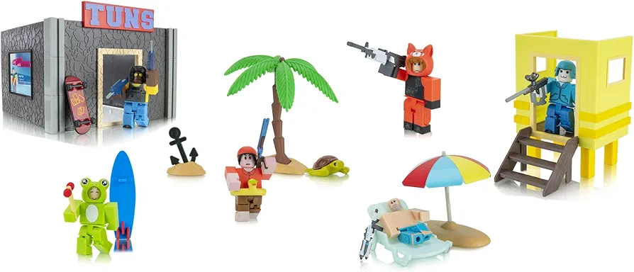 Roblox Action Collection - Arsenal: Operation Beach Day Deluxe Playset [Includes Exclusive Virtual Item]