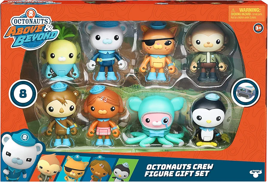 Octonauts 61104 above & Beyond | Toy Figure 8 Pack | includes The Whole Octo-Crew, Multicoloured