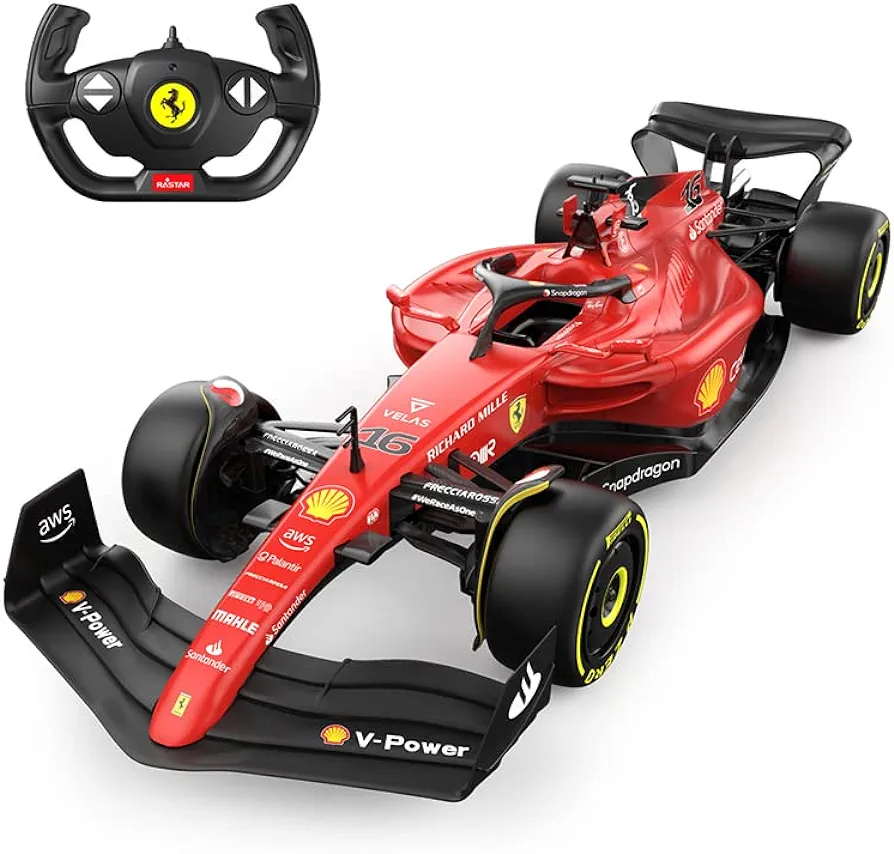 RASTAR F1 Car | 1:12 Ferrari F1-75 Remote Control Toy Car, Ferrari F1 RC Car for Boys Kids Adults, 2022 F1 Challenger, 2.4GHz