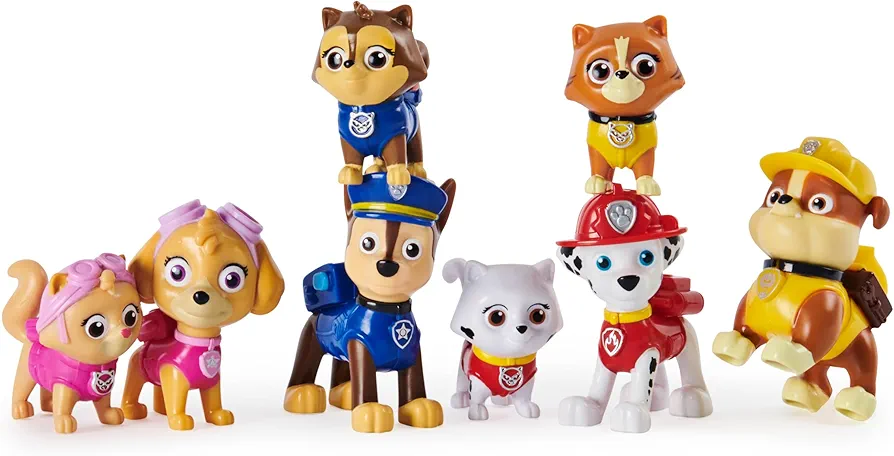 Paw Patrol, Kitty Catastrophe Gift Set with 8 Collectible Toy Figures, for Kids Aged 3 and Up