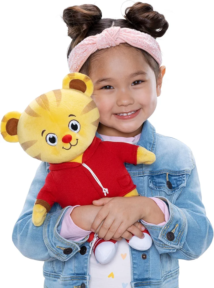 Daniel Tiger's Neighborhood Daniel Tiger Talking Friend Plush, Soft & Cuddly Stuffed Toy, Features Phrases & Songs!