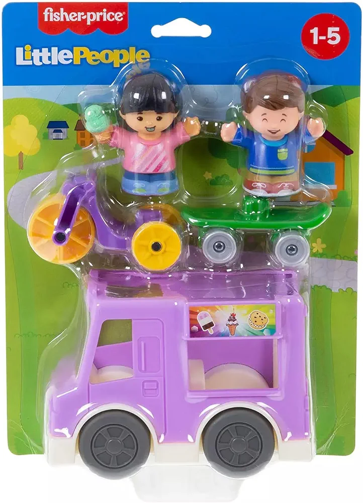 Fisher-Price Little People Front Yard Gift Set with Ice Cream Truck