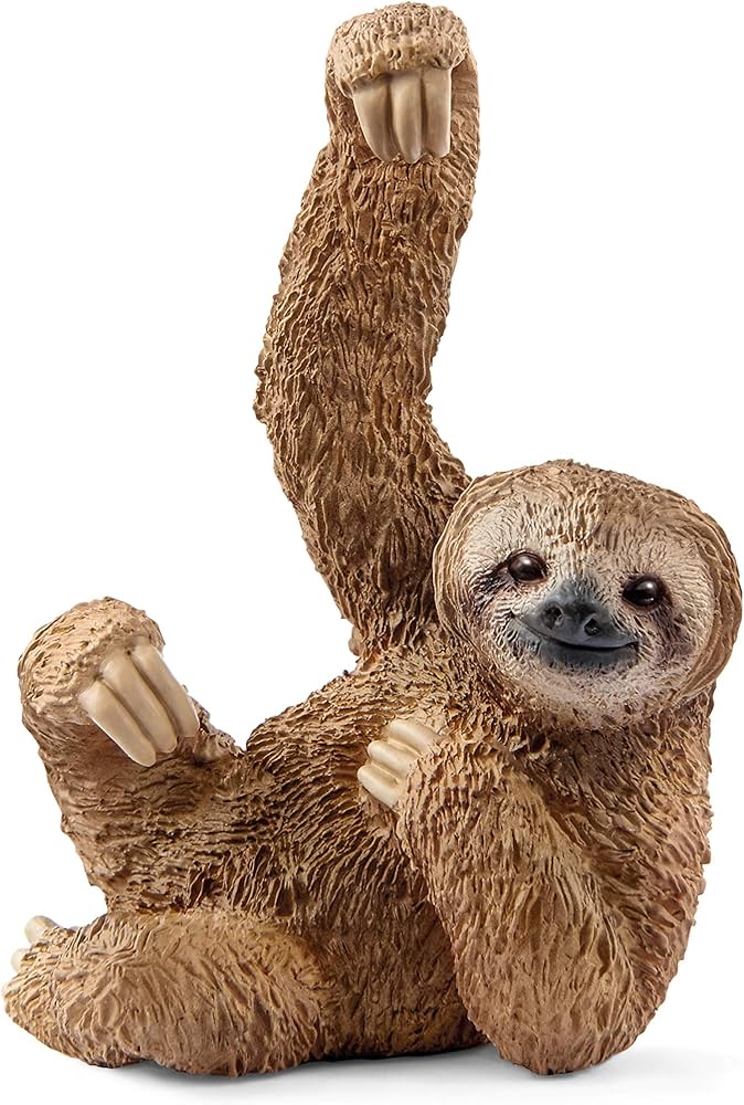 Schleich Wild Life, Wild Animal Jungle Toys for Boys and Girls Ages 3 and above, Sloth Toy Figurine