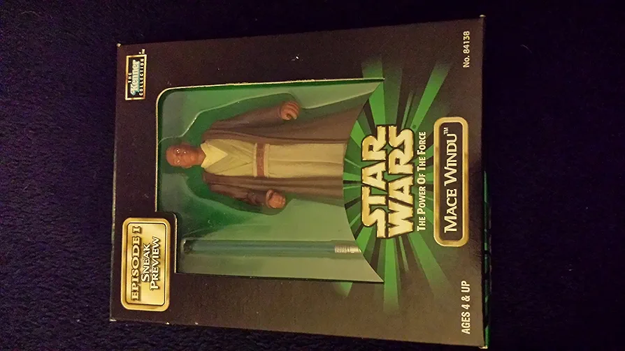 Star Wars Sneak Preview Mace Windu The Power of The Force Episode I Mail Away 4 inch Action Figure