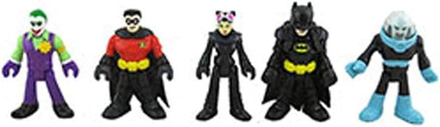 Imaginext Replacement Figures Batcave - GMP48 ~ DC Superfriends Super Surround Bat Cave ~ Includes Batman, Robin, Joker, Catwoman and Mr. Freeze