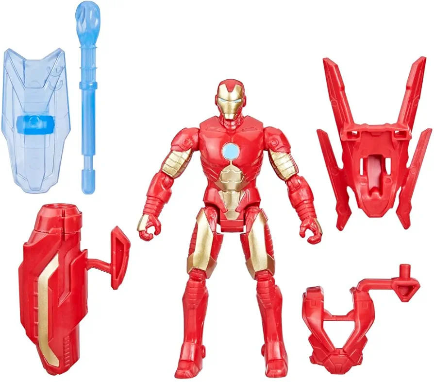 Marvel Epic Hero Series Battle Gear Iron Man Action Figure, 4-Inch, Avengers Super Hero Toys for Kids Ages 4 and Up