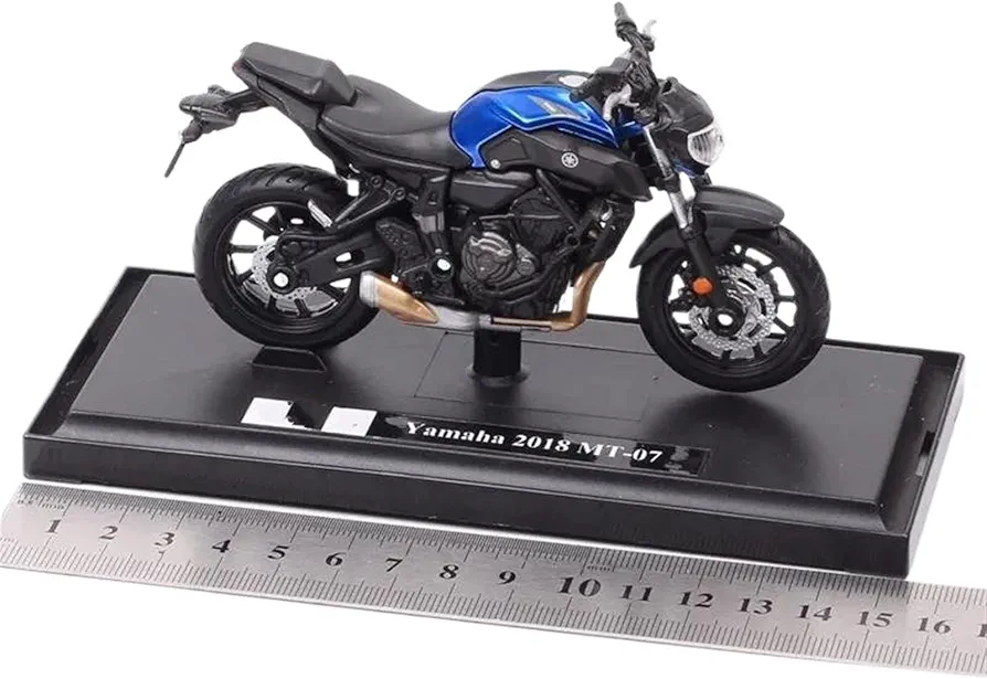 Die Cast Motorcycle 1/18 Scale for Yamaha MT-07 2018 Model Motorcycle Diecast and Toy Car Miniature Toy Kids Gift Motorcycle Toys