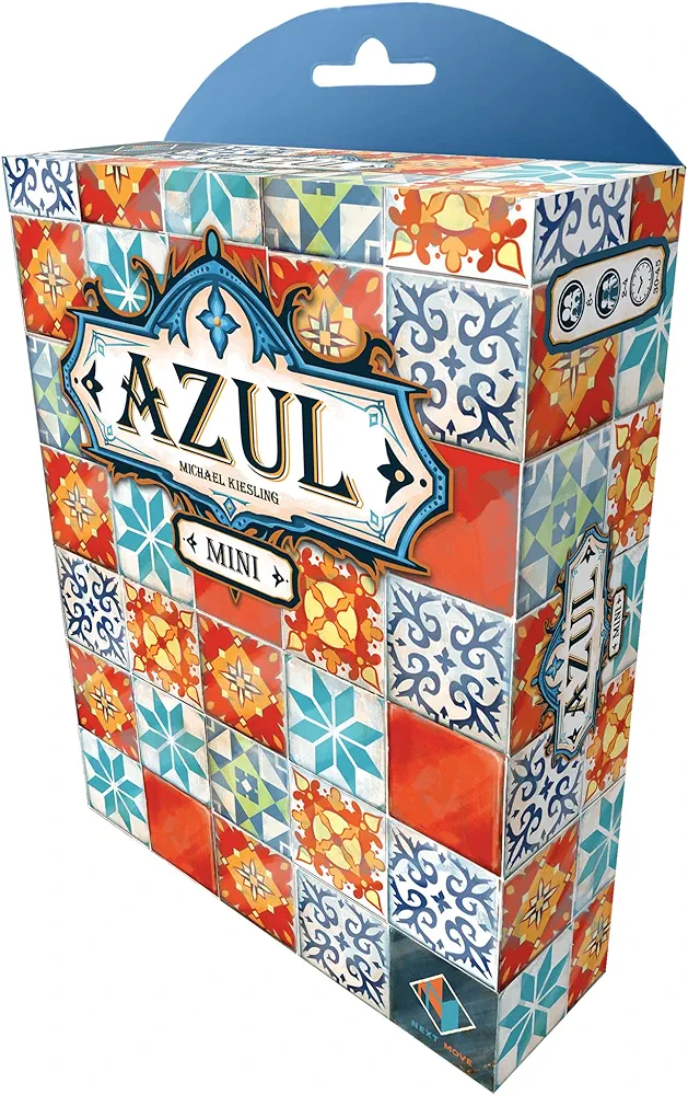 Azul Mini Board Game - Portable Tile-Placement Fun, Strategy Game for Kids and Adults, Ages 8+, 2-4 Players, 30-45 Minute Playtime, Made by Plan B Games