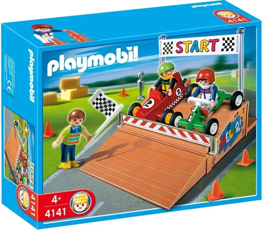 Playmobil 4141 Transport Set GoCart Race Compact Set